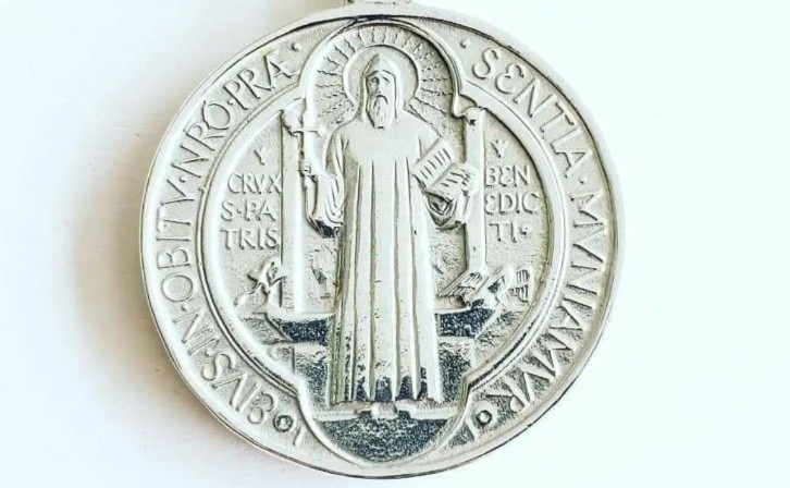 Saint Benedict Medal. Photo: Instagram